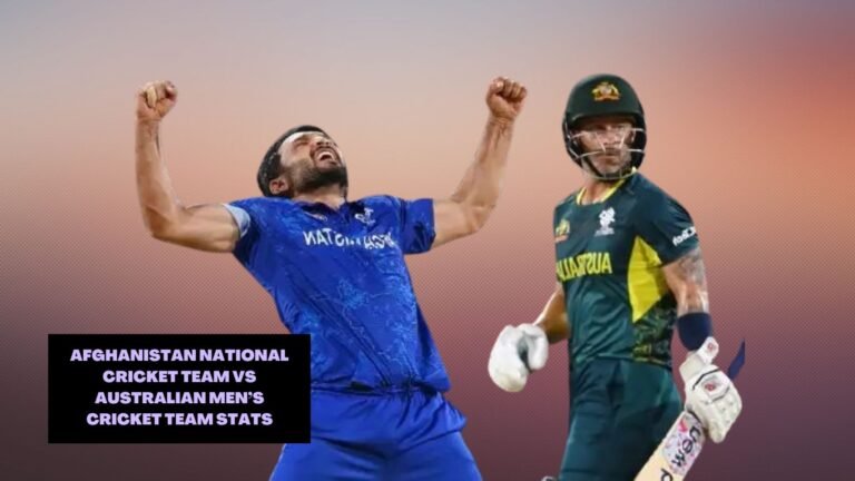 Afghanistan National Cricket Team vs Australian Men’s Cricket Team Stats in T20 Cricket