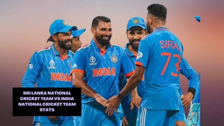 Sri Lanka National Cricket Team vs India National Cricket Team Stats And A Thrilling ODI Rivalry